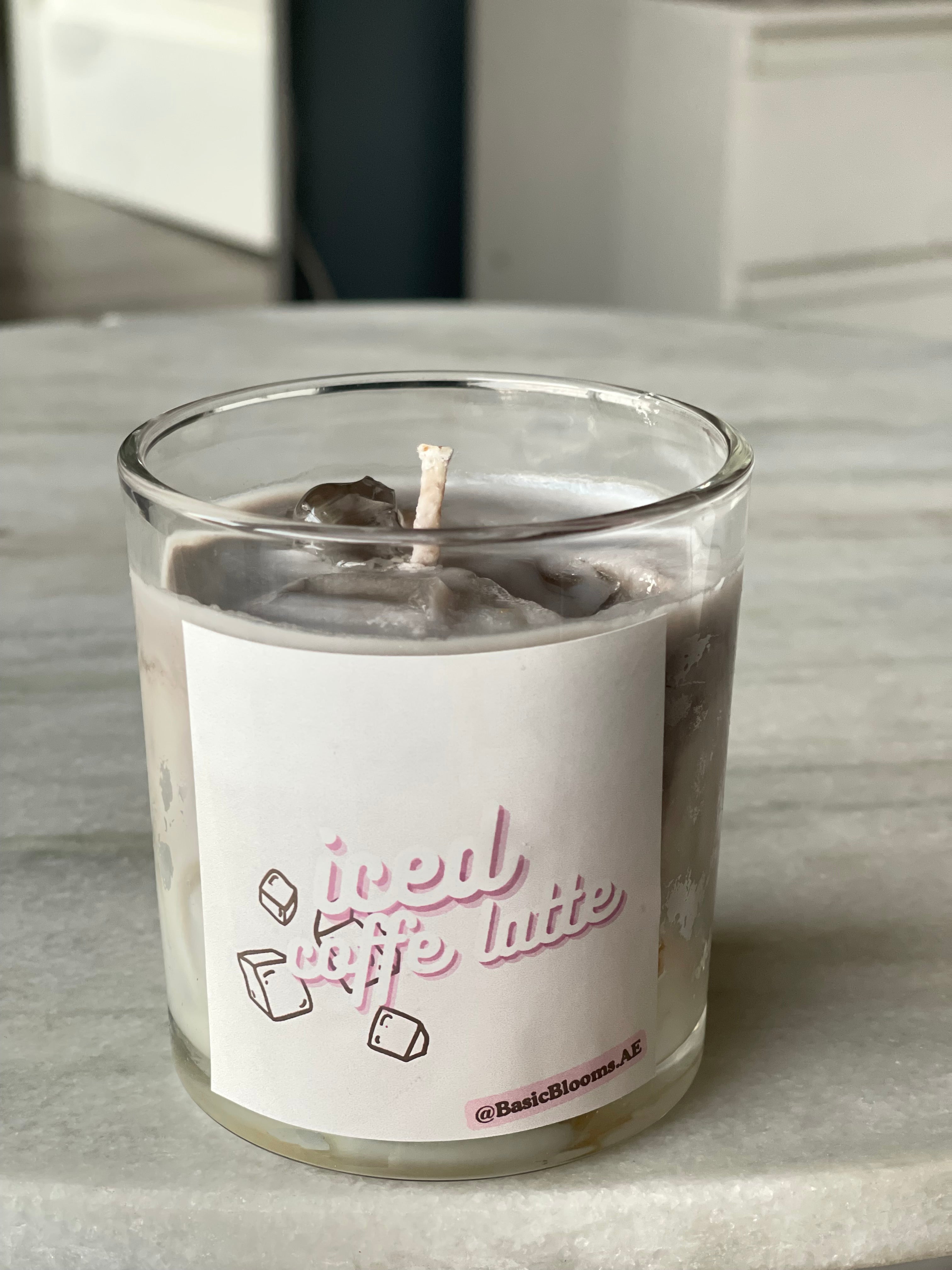 Iced coffee latte candle🫘