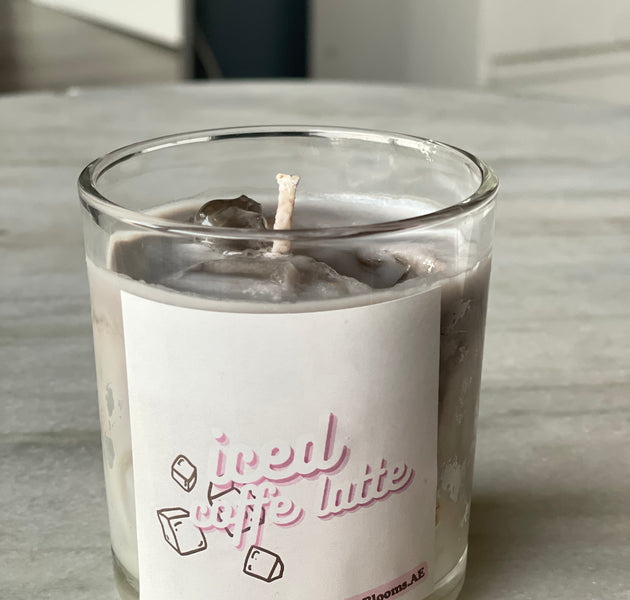 Iced coffee latte candle🫘