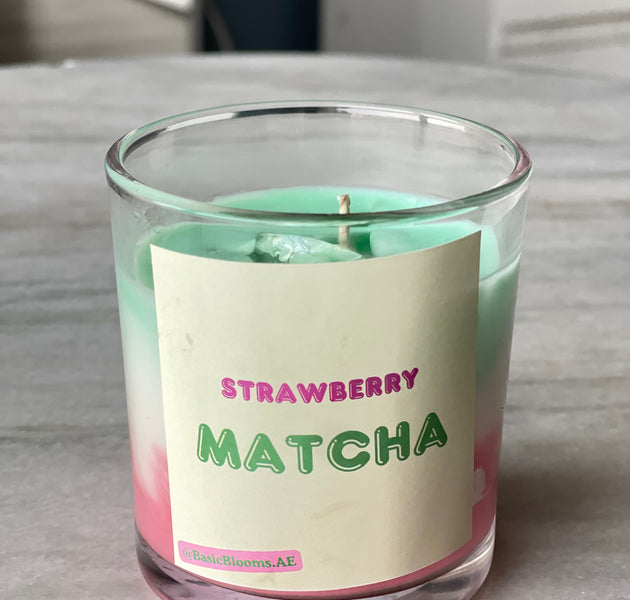 Strawberry Matcha candle🍵