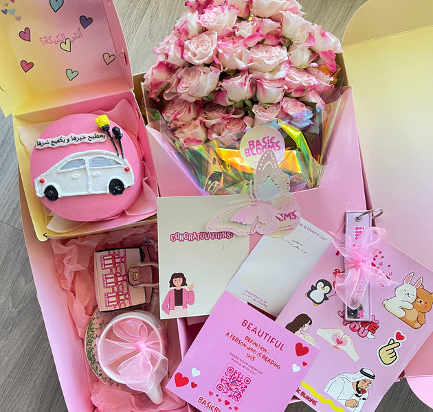 New car pink box💖