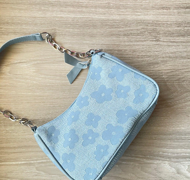 Blue flowers bag