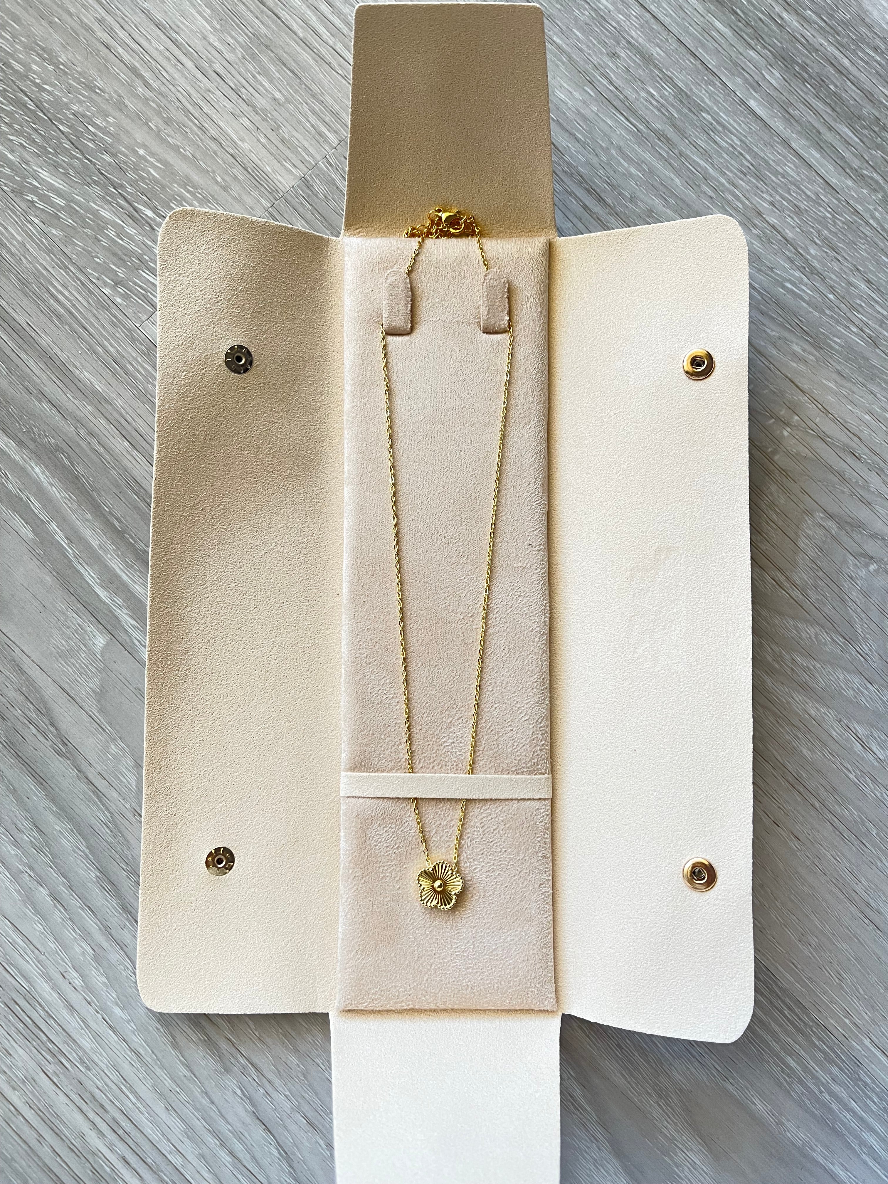 Gold flower necklace