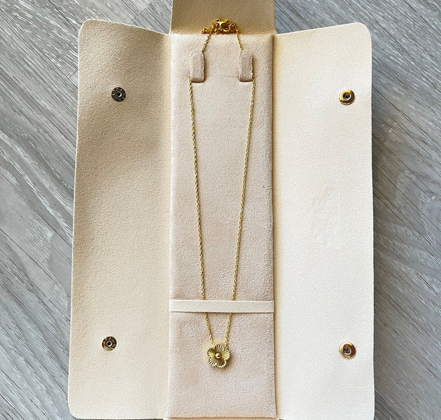 Gold flower necklace