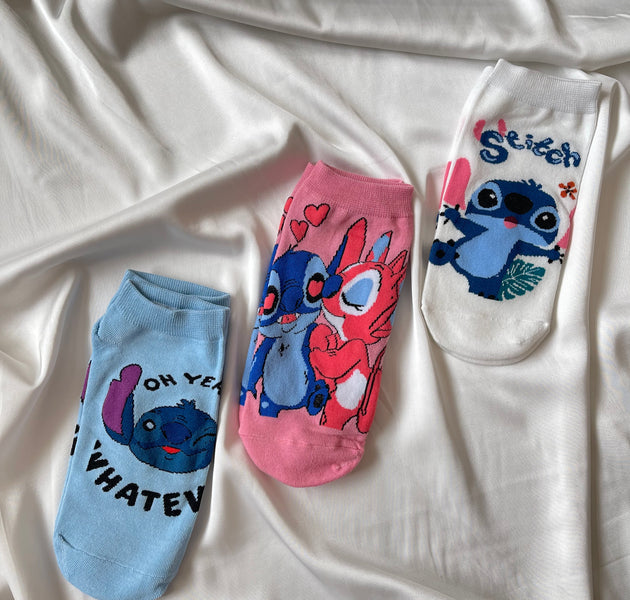3 types of stitch socks