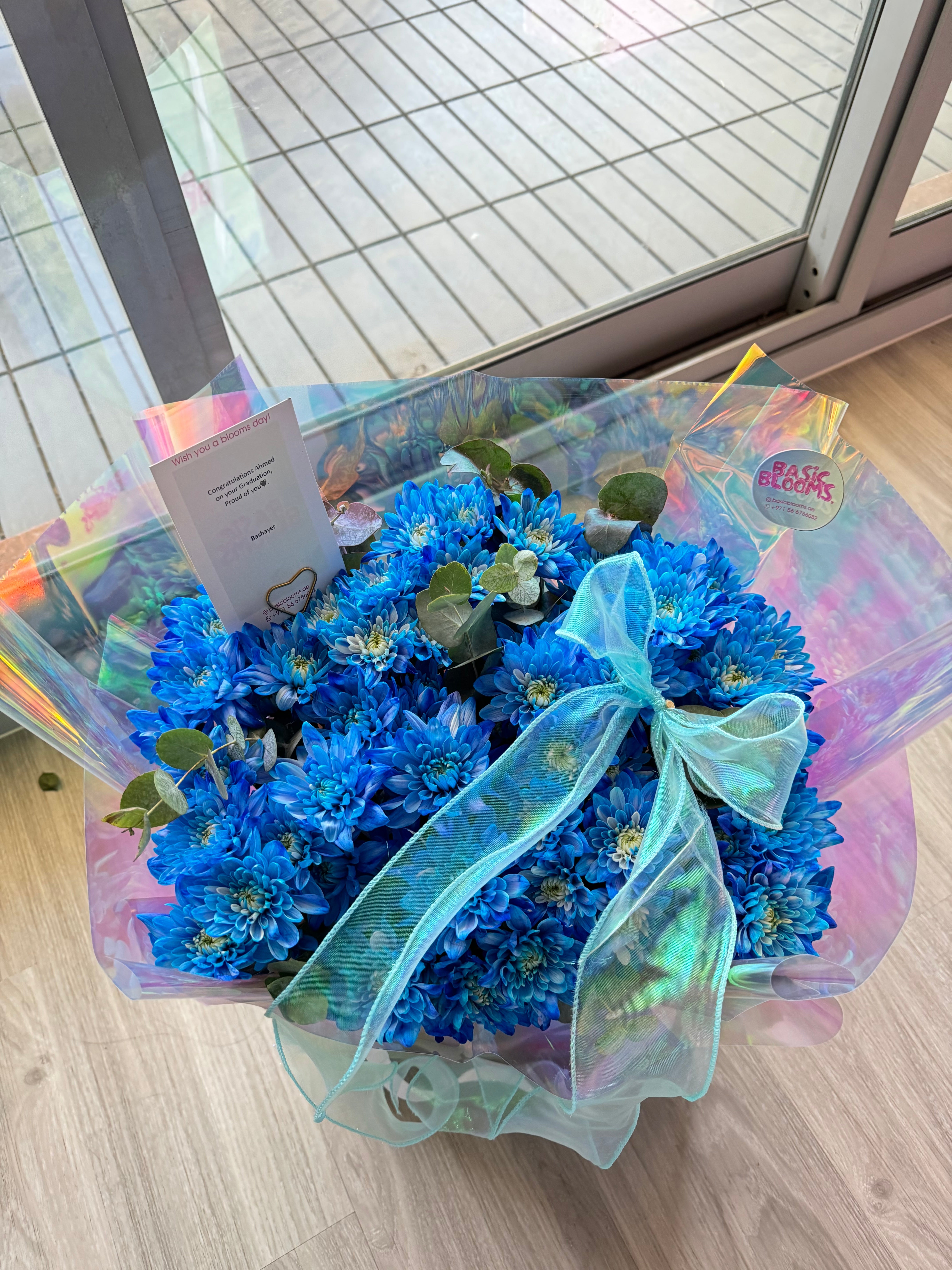 Blue flowers bouquet