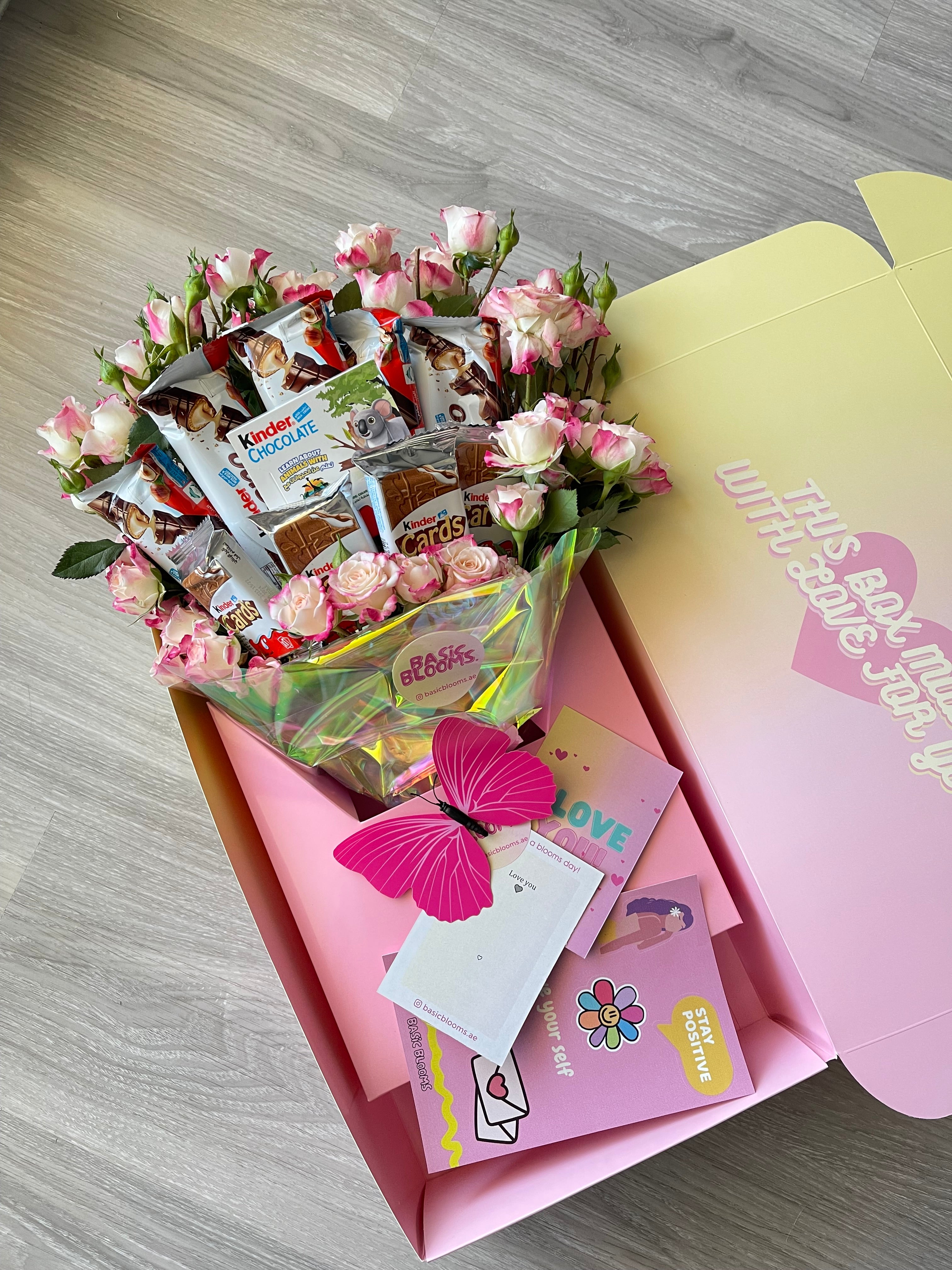 Flowers & kinder box