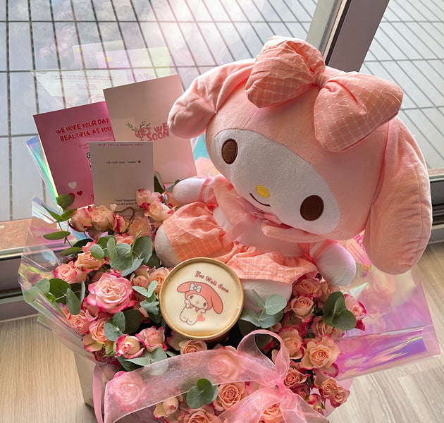 My melody bouquet with cake💗