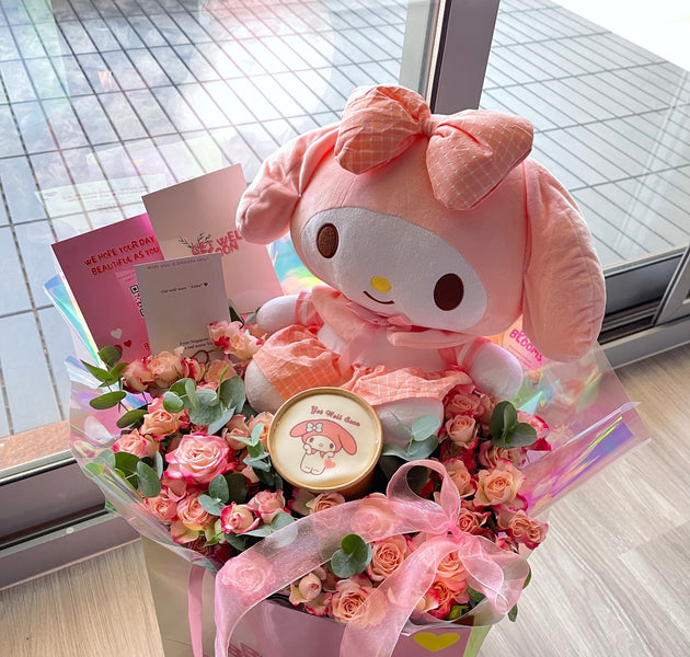 My melody bouquet with cake💗