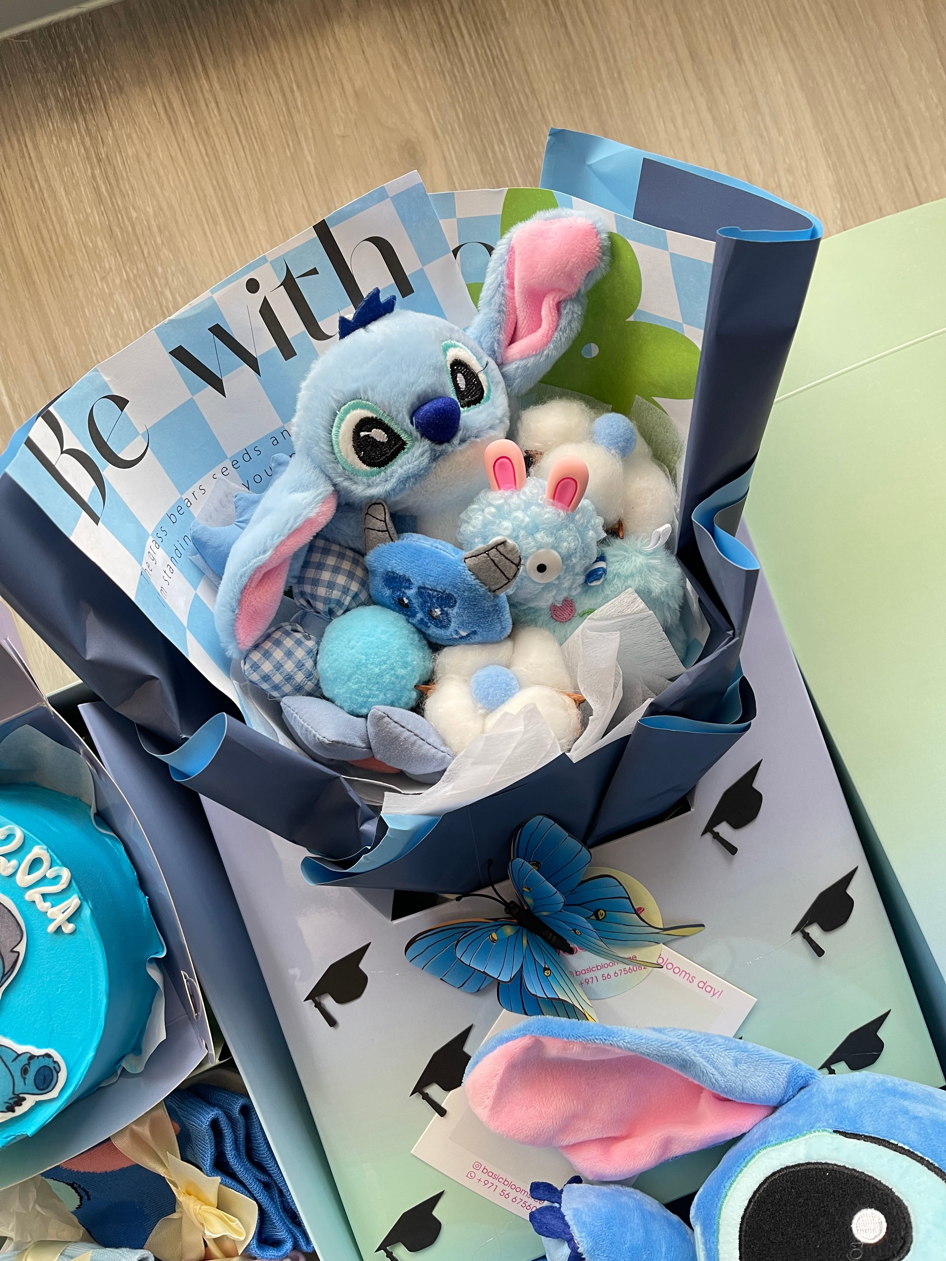 Stitch Graduation Box💙