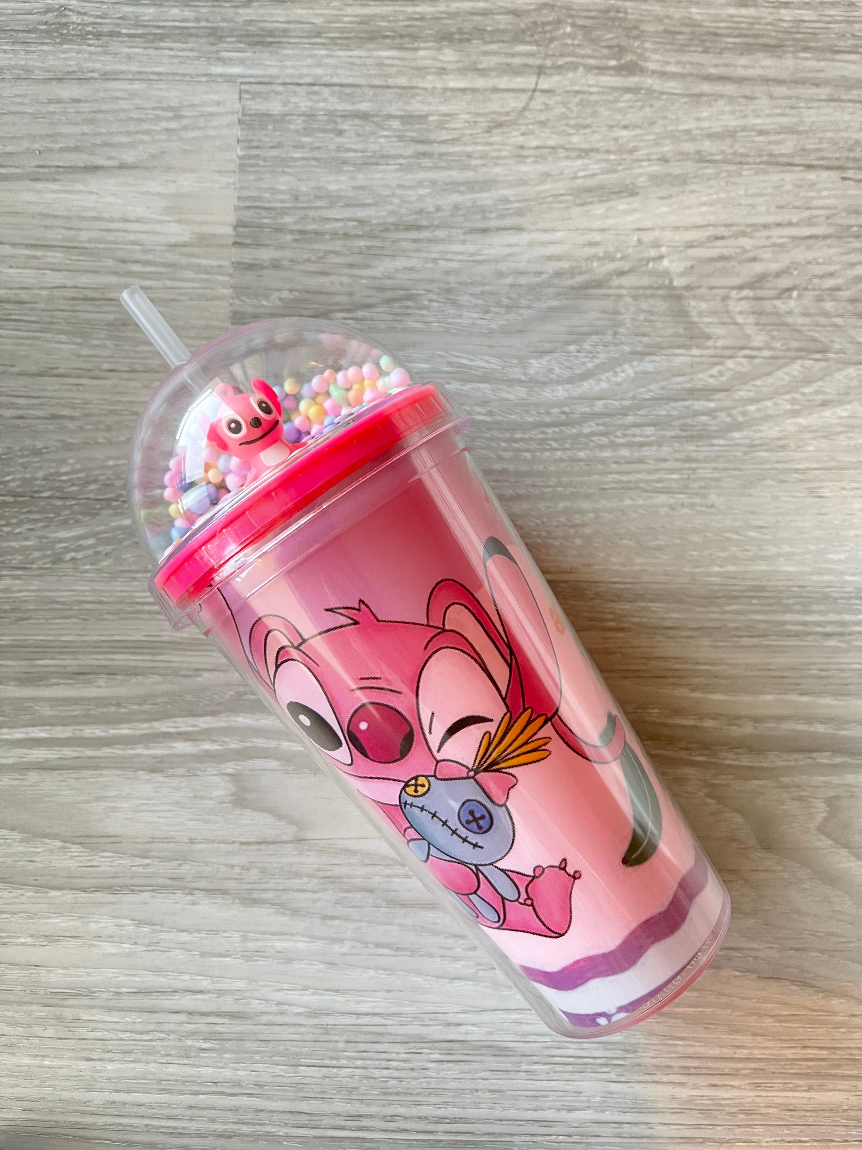 Angel lilo cup with straw💕