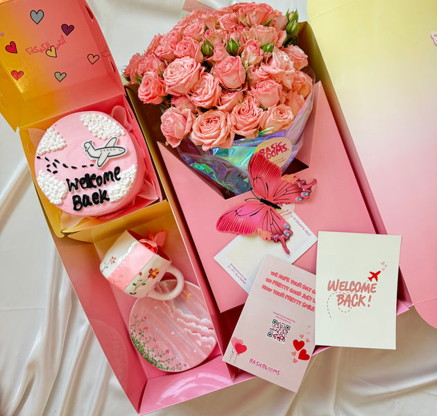 Pink Welcome back box