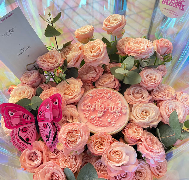 Light pink flowers bouquet