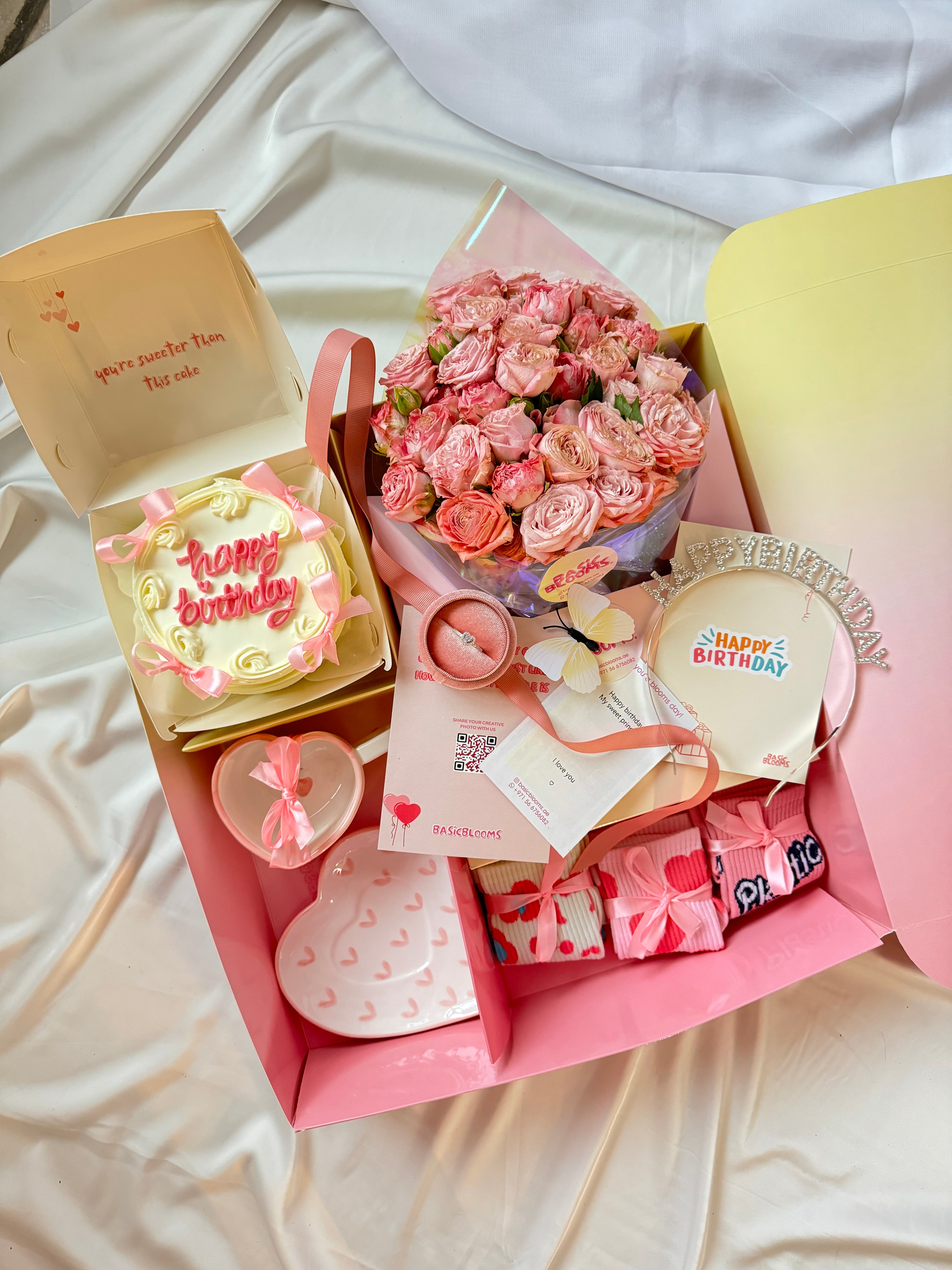 Pink birthday box